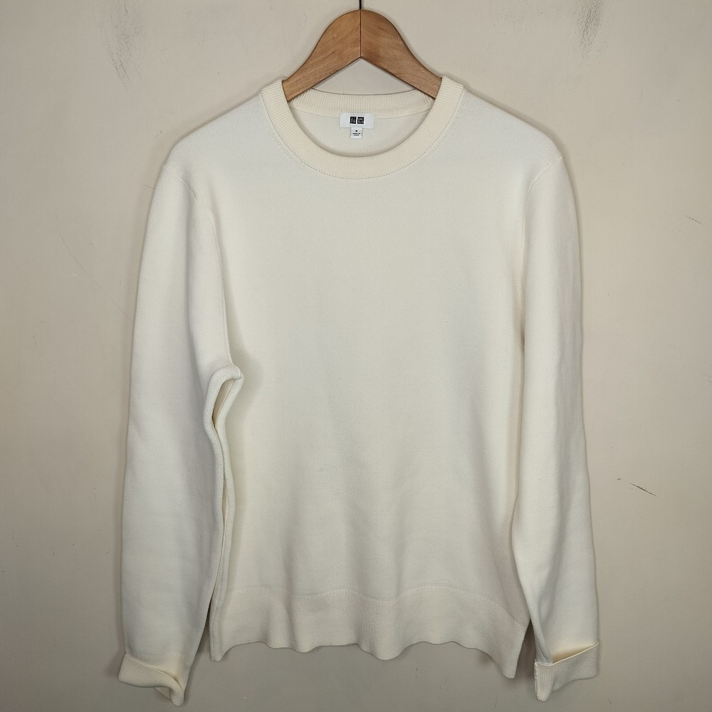Uniqlo Sweater Cotton Blend Stretch Crewneck Pullover